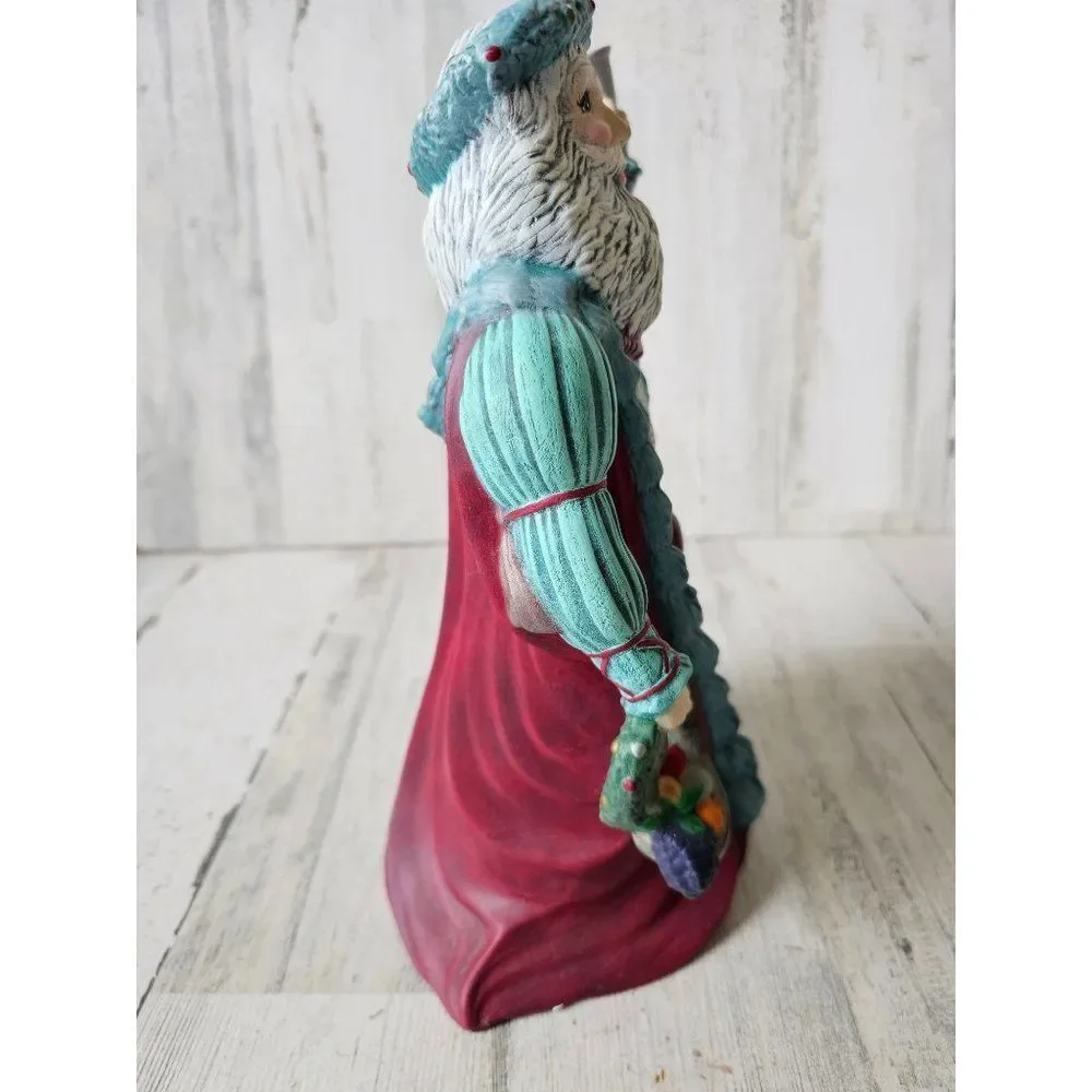 Vintage ceramic Santa Bell fruit traditional‎ Victorian Xmas decor